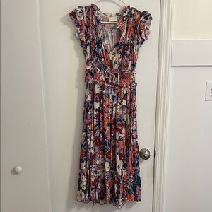 Karlie Colorful Floral Dress